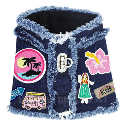 Aloha Hollywood Denim Dog Harness Vest MADE TO ORDER, MORE COLOR OPTIONS, NEW ARRIVAL