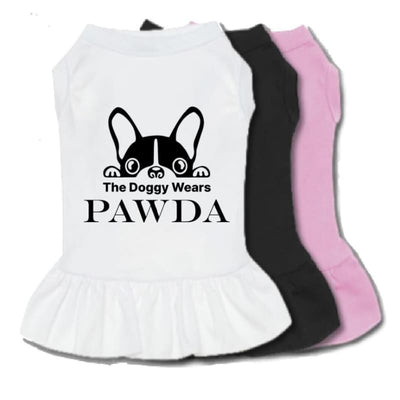 The Doggy Wears Pawda Dog Dress Dog Apparel MADE TO ORDER, NEW ARRIVAL, vsk_disable