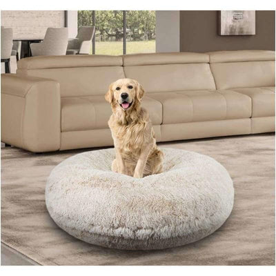 Blondie Shag Bagel Bed BAGEL BEDS, bagel beds for dogs, BEDS, cute dog beds, donut beds for dogs