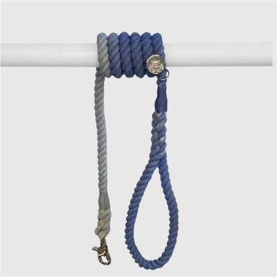 Natural & Sustainable Rope Dog Leash - Brooklyn Blue Ombre NEW ARRIVAL