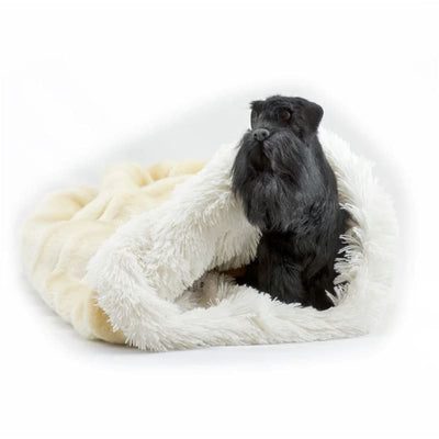 Buff Chinchilla with Cream Shag Cuddle Cup Dog Beds NEW ARRIVAL