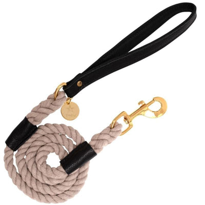 Dark Night Genuine Italian Leather Rope Leash NEW ARRIVAL