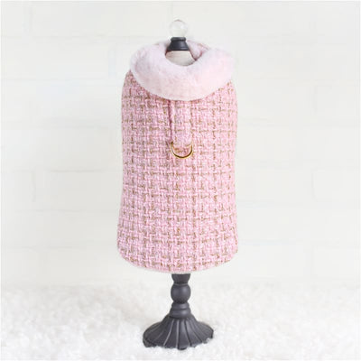 Chanel Tweed Dog Coat in Pink Dog Apparel NEW ARRIVAL