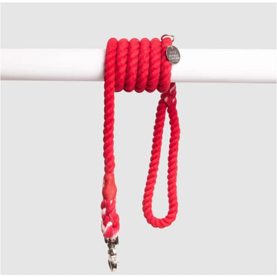 Natural & Sustainable Rope Dog Leash - Hudson Yards Red NEW ARRIVAL