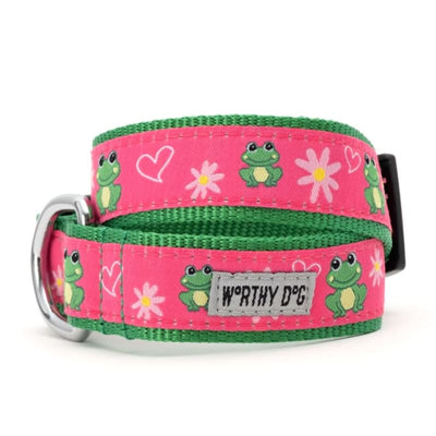 Ribbit Dog Collar & Leash Collection Pet Collars & Harnesses bling dog collars, cute dog collar, dog collars, fun dog collars, leather dog 