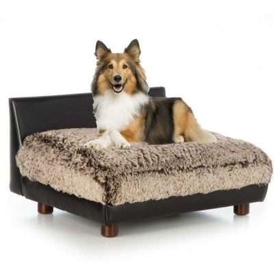 Club Nine Pets Orthopedic Shaggy Frosted Brown Soho Roma Dog Bed NEW ARRIVAL