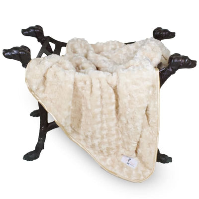 Tan Rosebud Dog Blanket blankets for dogs, luxury dog blankets