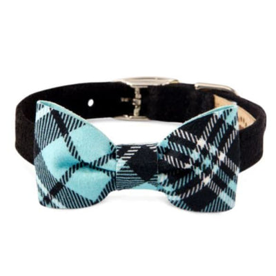 Scotty Bow Tie Collar Ultrasuede Tiffi Plaid Collar NEW ARRIVAL