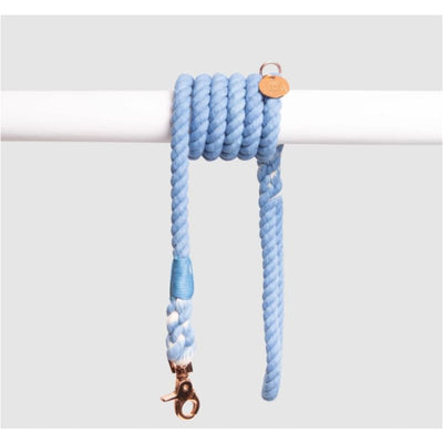 Natural & Sustainable Rope Dog Leash - Soft Blue NEW ARRIVAL