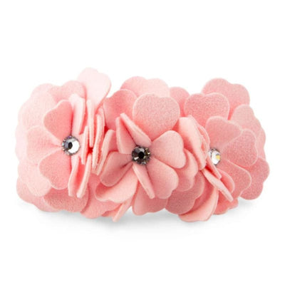 Tinkie’s Garden Flower Ultrasuede Collar MADE TO ORDER, MORE COLOR OPTIONS, NEW ARRIVAL