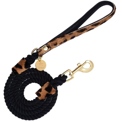 Wildest One Genuine Italian Leather Rope Leash Pet Leashes