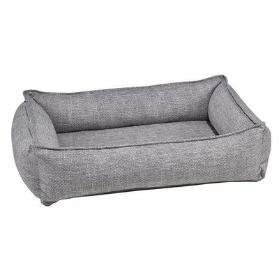 Bowsers Allumina Microlinen Urban Lounger Dog Bed Dog Beds bolster beds for dogs, BOWSERS, luxury dog beds, memory foam dog beds, orthopedic