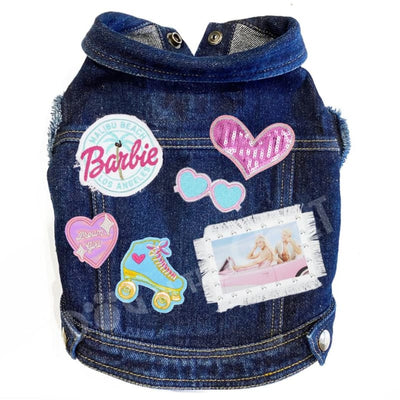 Barbie Denim Jacket for Large Dogs DOG IN THE CLOSET JACKET, MADE TO ORDER, MORE COLOR OPTIONS