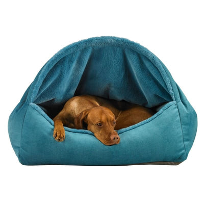 Microvelvet Canopy Dog Bed in Breeze Dog Beds BOWSERS
