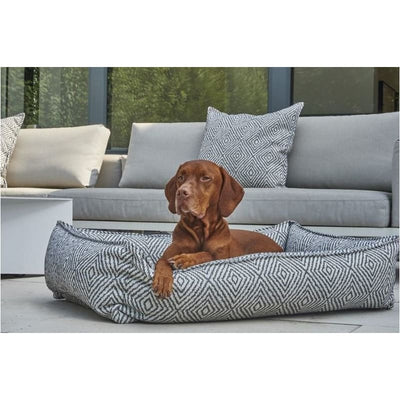 Bowsers Diamondback Micro Jacquard Urban Lounger Dog Bed Dog Beds bolster beds for dogs, BOWSERS, luxury dog beds, memory foam dog beds,