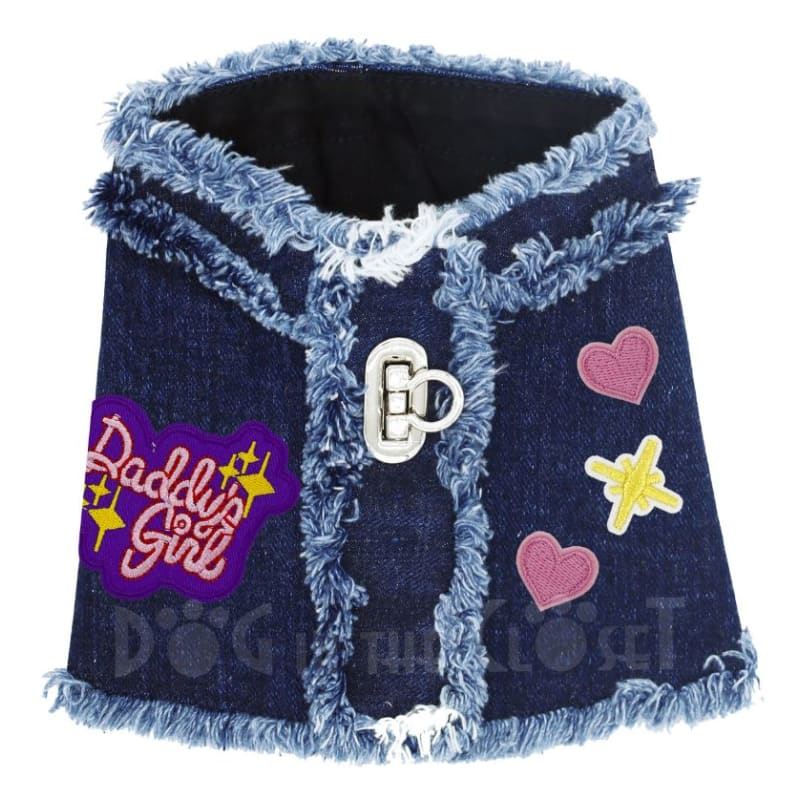Daddy’s Girl Hollywood Denim Dog Harness Vest MADE TO ORDER, MORE COLOR OPTIONS, NEW ARRIVAL