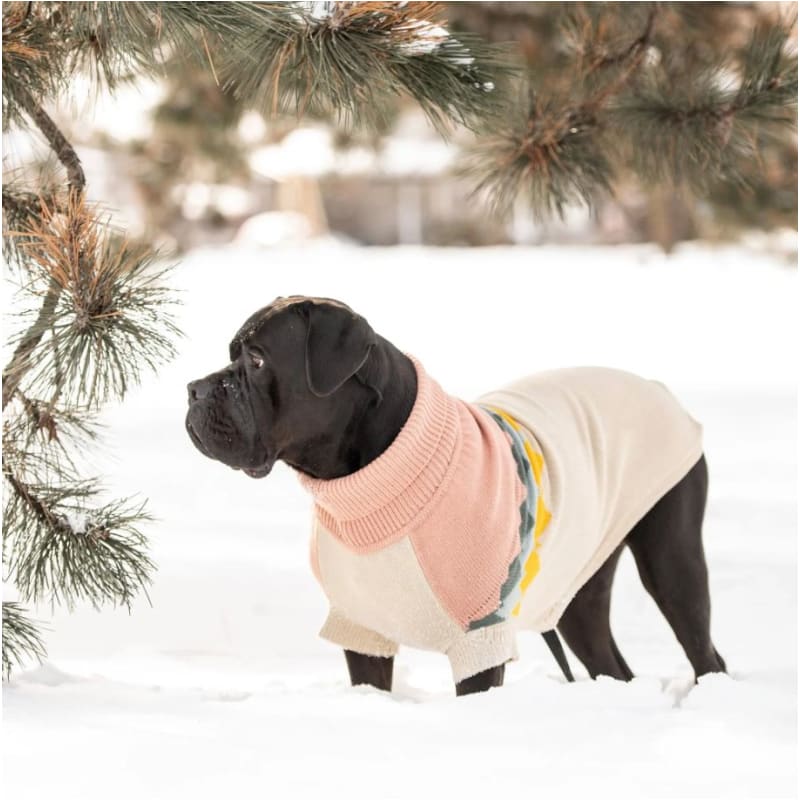 Fireside Dog Sweater in Clay Dog Apparel GF PET SWEATER, NEW ARRIVAL