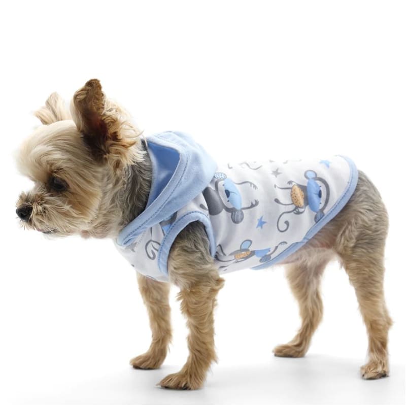 Monkey Hooded Dog Tank Apparel clothes for small dogs, cute apparel, clothes, sweaters