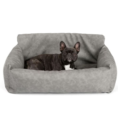 Double Seat PupProtector™ Faux Leather Memory Foam Dog Car Seat - Slate Gray NEW ARRIVAL, PAW