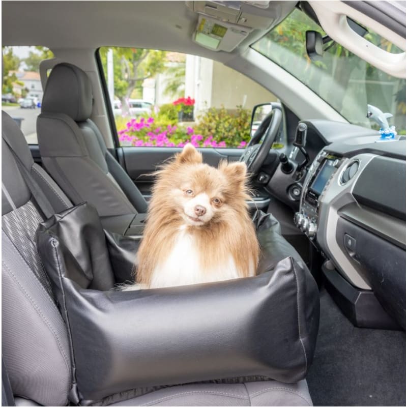 Single Seat PupProtector™ Faux Leather Memory Foam Dog Car Seat - Black NEW ARRIVAL, PAW