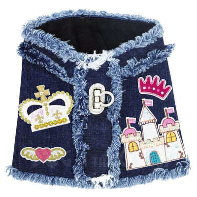 Queen of the Castle Hollywood Denim Dog Harness Vest MADE TO ORDER, MORE COLOR OPTIONS, NEW ARRIVAL