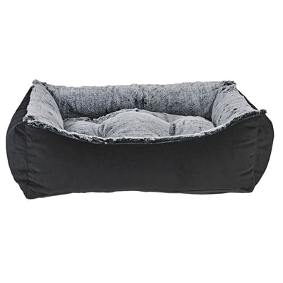 Bowsers Royal Sterling Faux Fur Scoop Dog Bed Dog Beds bolster beds for dogs, BOWSERS, luxury dog beds, memory foam dog beds, orthopedic dog