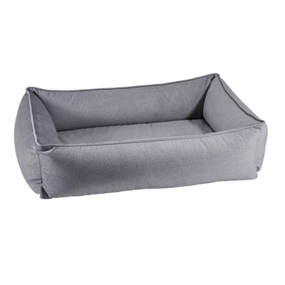 Bowsers Shadow Microvelvet Urban Lounger Dog Bed Dog Beds bolster beds for dogs, BOWSERS, luxury dog beds, memory foam dog beds, orthopedic