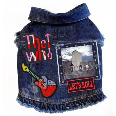 Rock Star Who’s Next Denim Jacket DOG IN THE CLOSET JACKET, MADE TO ORDER, MORE COLOR OPTIONS, NEW ARRIVAL