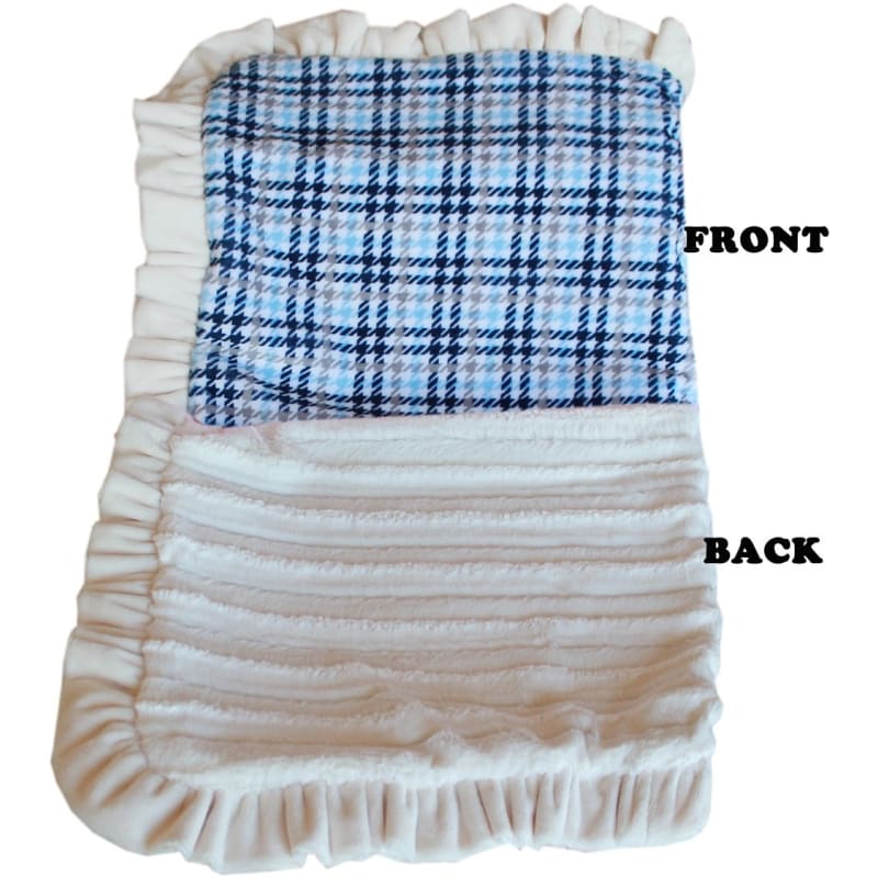 - Smuggle Bugs All-In-One Pet Bed Bag And Car Seat - Blue Plaid Car Seat Mirage New Arrival