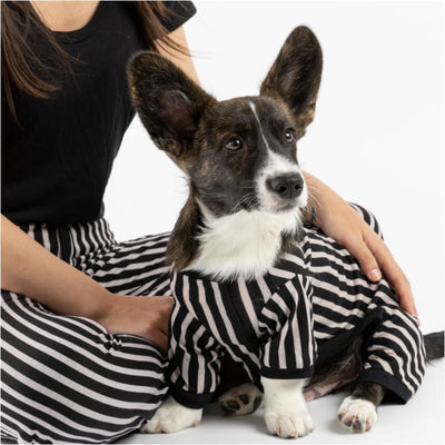 Basic Stripe Dog Onesie + Matching Human PJ’s NEW ARRIVAL, PAJAMAS