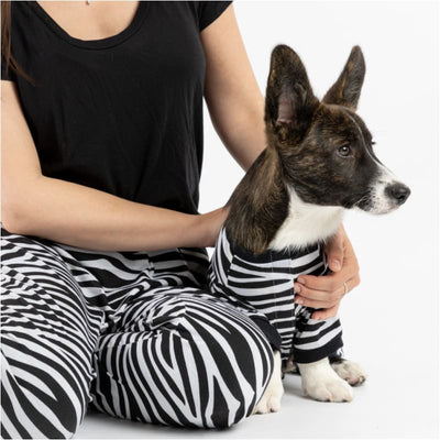 Zebra Dog Onesie + Matching Human PJ’s NEW ARRIVAL, PAJAMAS