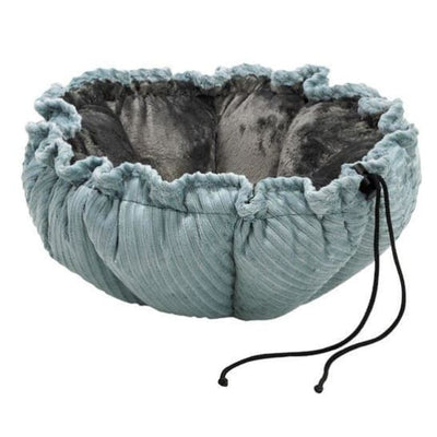 Buttercup Blue Bayou Dog Bed burrow beds for dogs, dog nest, dog snuggle beds