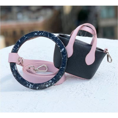 The Taylor Collar & Leash Collection - Blush Italian Leather NEW ARRIVAL