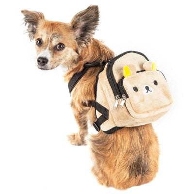 - Teddy Tails Dual-Pocketed Dog Backpack Harness