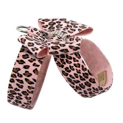 - Puppy Pink Cheetah Nouveau Bow Tinkie Harness