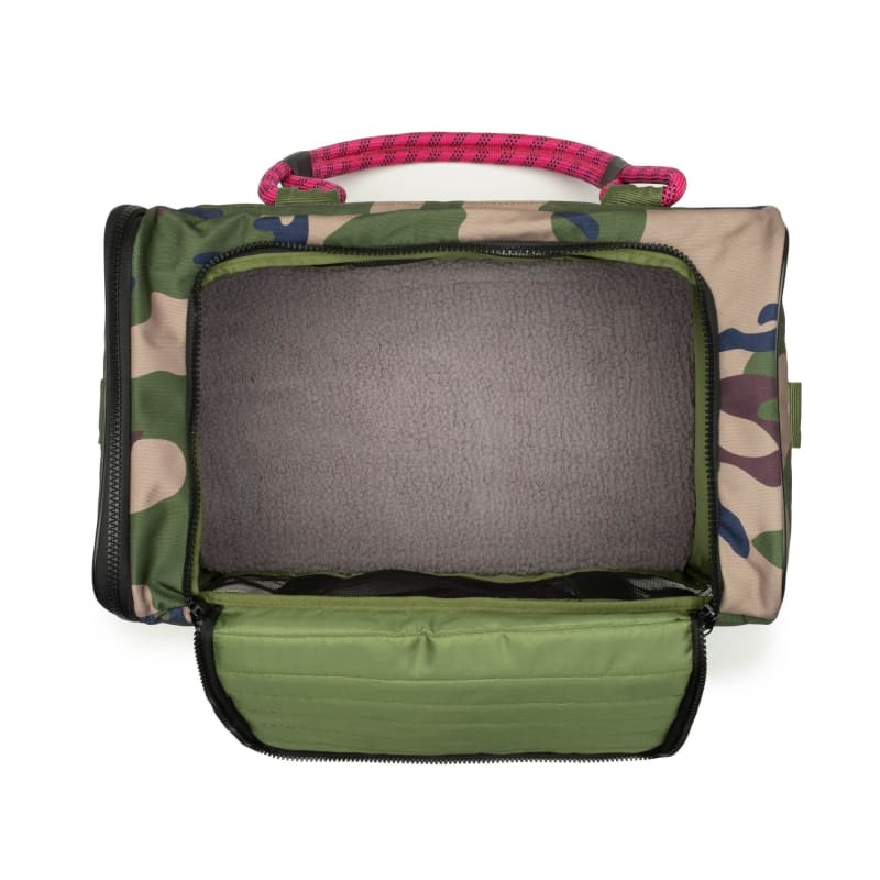 Out-of-Office Pet Carrier Camo/Magenta NEW ARRIVAL