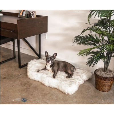 Curve White PupRug™ Runner Faux Fur Othopedic Dog Bed NEW ARRIVAL