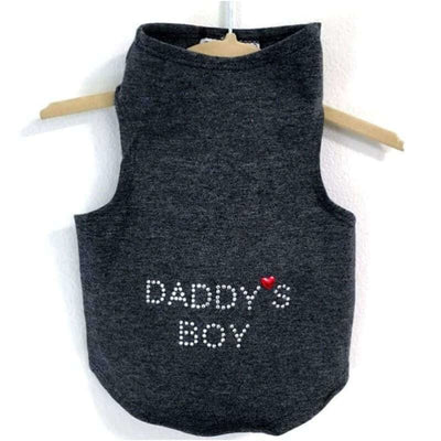 Daddy’s Boy Tank Tops clothes for small dogs, cute dog apparel, cute dog clothes, dog apparel, dog sweaters