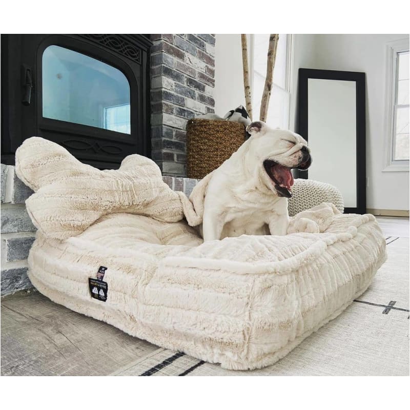 Bessie and Barnie Sicilian Rectangle Bed in Natural Beauty BEDS, bolster dog beds, NEW ARRIVAL, rectangle dog beds
