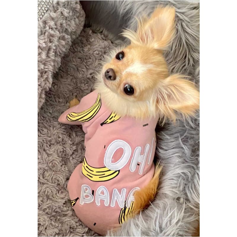 Pink OH! Banana Dog Pajamas NEW ARRIVAL