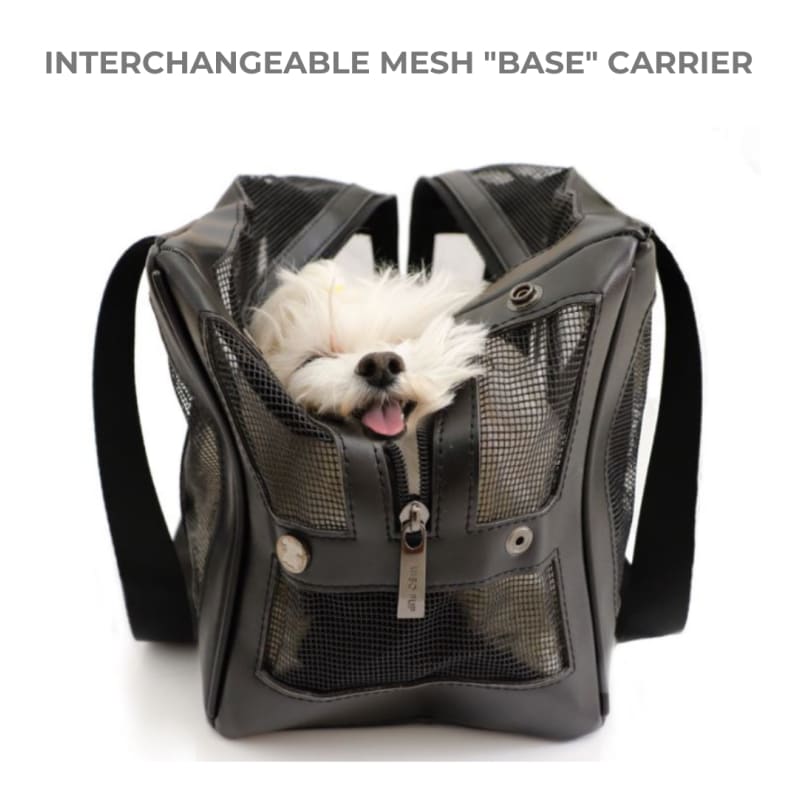 Weekend Black Canvas Dog Carrier Shell Tote NEW ARRIVAL