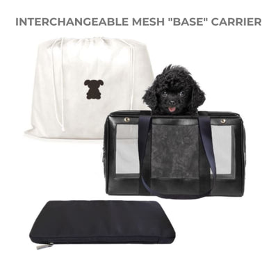 Sporty Black Dog Carrier Shell Tote NEW ARRIVAL
