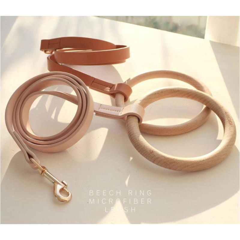 Boutique Series Brown Microfiber Leather Dog Collar NEW ARRIVAL