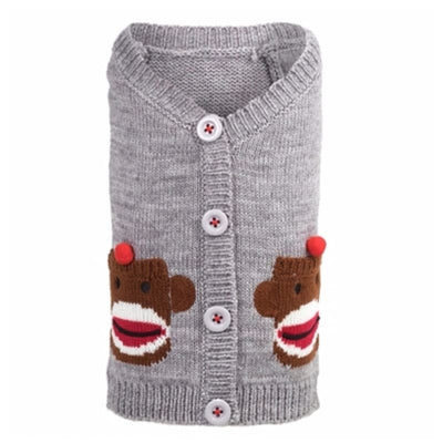- Worthy Dog Sock Monkey Wool Dog Cardigan New Arrival Sweaters
