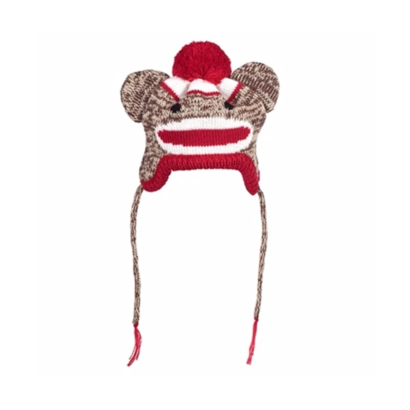 - Worthy Dog Sock Monkey Knit Dog Hat Hats New Arrival