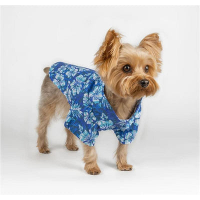 Vintage Hibiscus Hawaiian Camp Shirt clothes for small dogs, cute dog apparel, cute dog clothes, dog apparel, dog sweaters