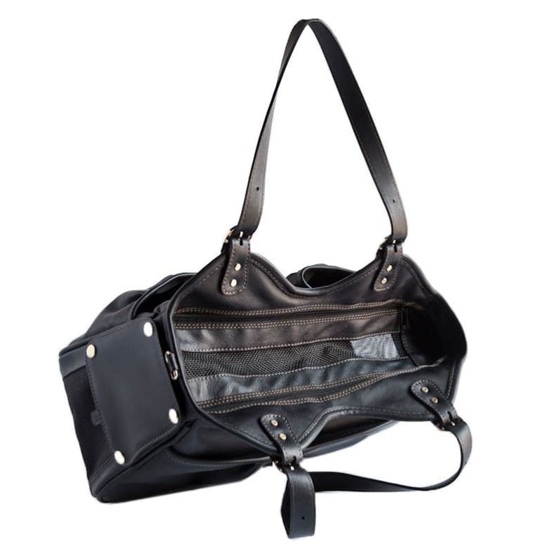 Midnight Metro Couture Dog Carrier with Tassle luxury dog carriers, luxury dog purse carriers