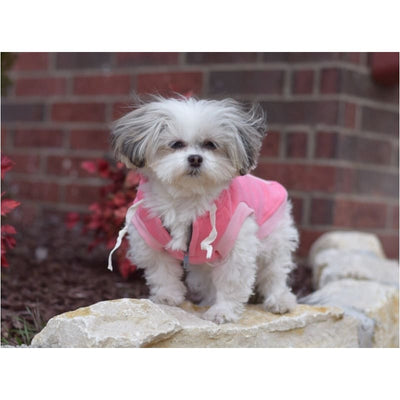 - Pink Drawstring Dog Hoodie DOGO HOODIES sweatshirt