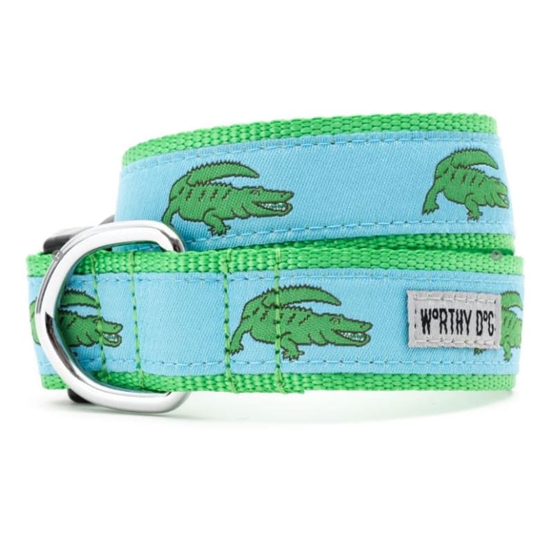 Al the Gator Collar & Leash Collection Pet Collars & Harnesses bling dog collars, cute dog collar, dog collars, fun dog collars, leather dog