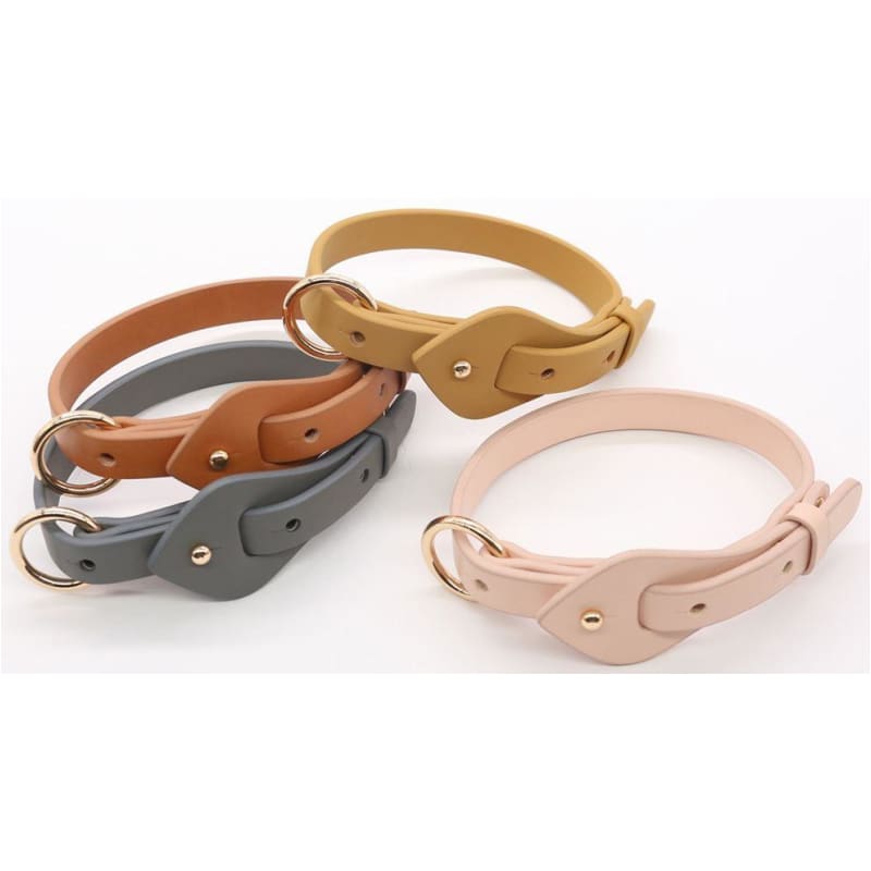 Boutique Series Gray Microfiber Leather Dog Collar NEW ARRIVAL